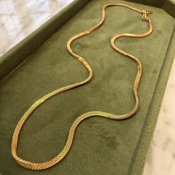Jewelry - 22k GOLD Vintage (916) Mesh Chain Necklace S-hook Clasp 20”